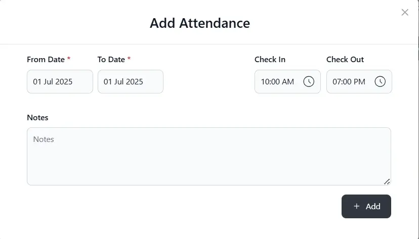 Time and attendance software in Zeba