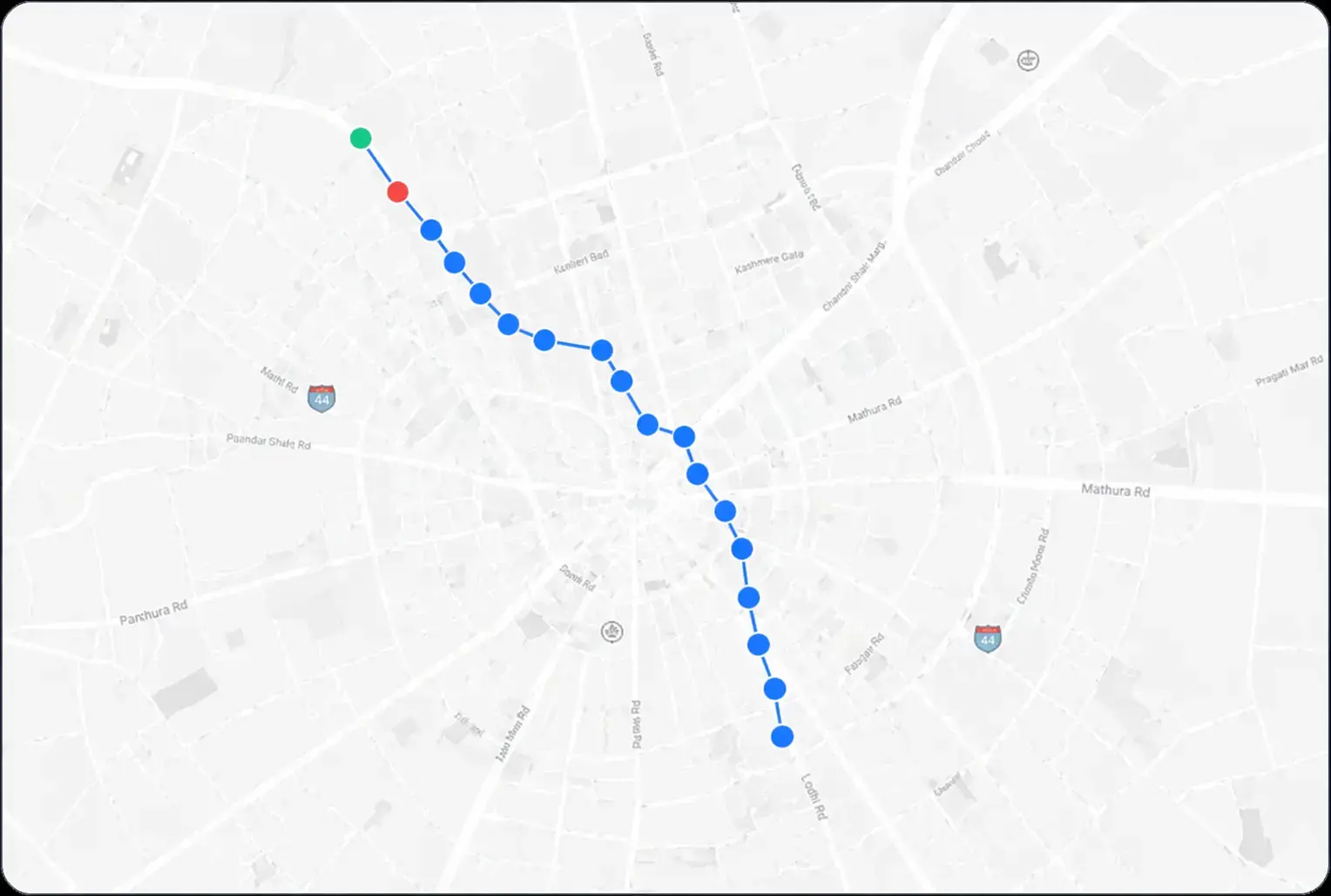 Zeba field sales tracking with live territory map