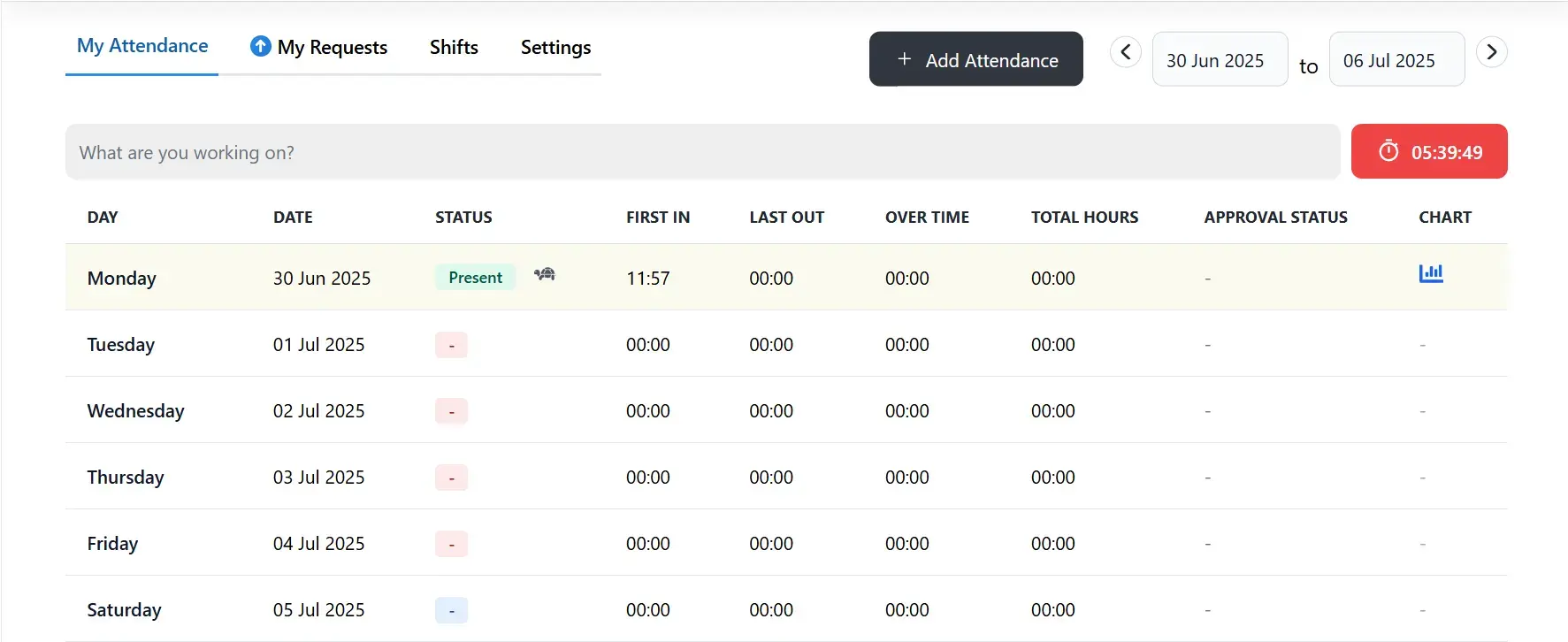 Zeba attendance management system