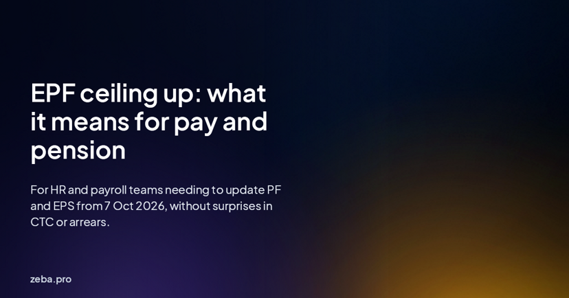 EPF Wage Ceiling Hike: Contributions and Take-Home Pay
